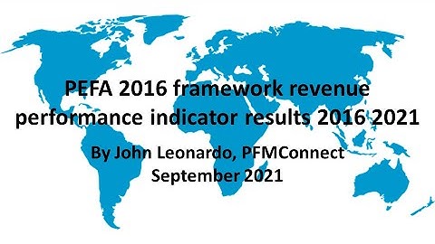 PEFA 2016 framework revenue performance indicator results 2016 2021