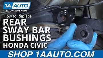 How to Replace Rear Sway Bar Bushings 01-05 Honda Civic