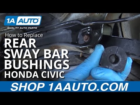 How to Replace Rear Sway Bar Bushings 01-05 Honda Civic