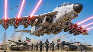 17 Minutes Ago! Deadliest Iran Fighter Jet Equipped with Lasers Destroys 117 US Tanks | ARMA 3