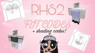 𝐃𝐖𝐂| RHS2 AND BROOKHAVEN FIT AND SHADING CODES