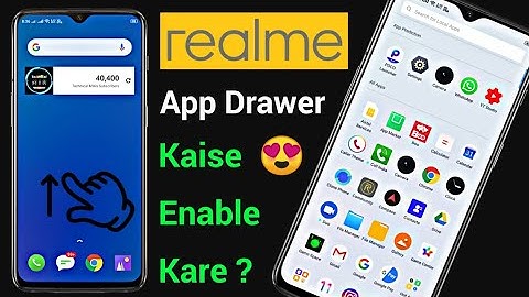 How To Enable App Drawer On Realme ColorOs 6  | Realme System launcher | Turn On App Drawer