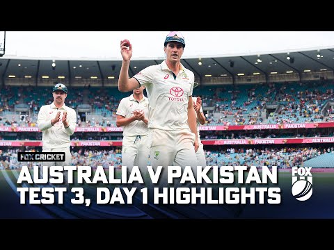 Australia v Pakistan - Third Test, Day 1 Highlights I 03/01/24 I Fox Cricket