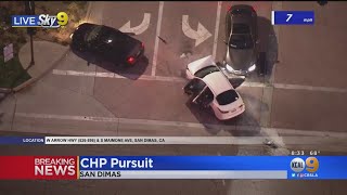 Pursuit Of Shooting Suspect Ends With Crash In San Dimas