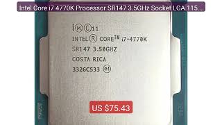 Intel Core i7 4770K Processor SR147 3.5GHz Socket LGA 1150 Qua... — Best Buy 2026 | Great Quality!