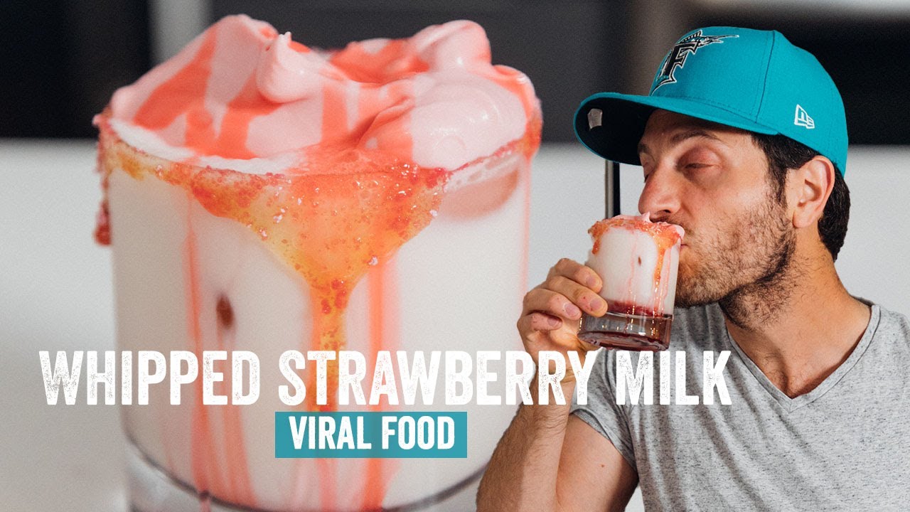 Making the Viral Strawberry Whipped Milk LIVE w/ @SweetPortfolio Valentina Mussi | Brunch Boys