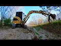 Repairing Washed Out Gravel Road with Water Bar and Ditch Repair - CAT 304 Mini Excavator