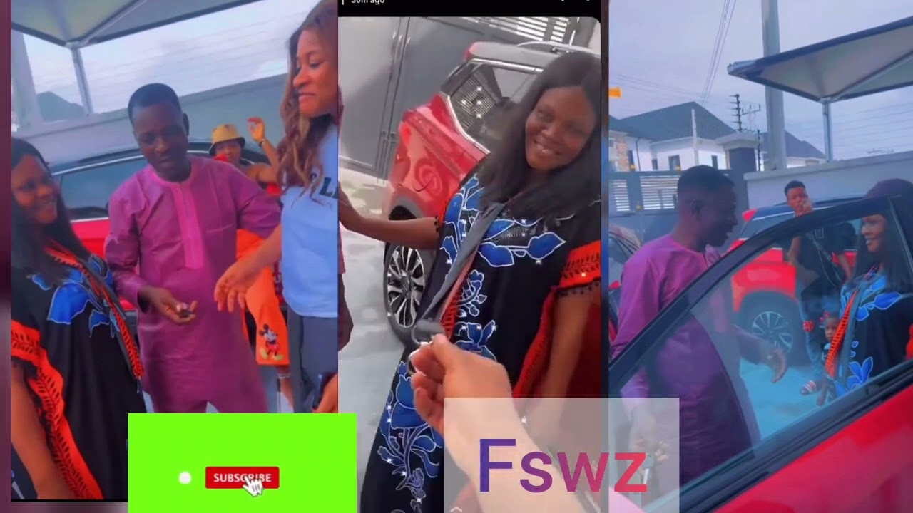 Emotional moment Bbnaija Phyna father became teary as she gifted him  a brand new car