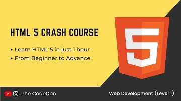 HTML Crash Course | Learn HTML in 1 hr | 2021