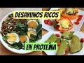 Desayunos ricos en PROTEÍNA| recetas con huevo