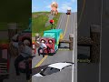 Massive Truck &amp; Car | Beamng Crash - A Visual Feast #shorts #beamng #vfx #beamngdrive