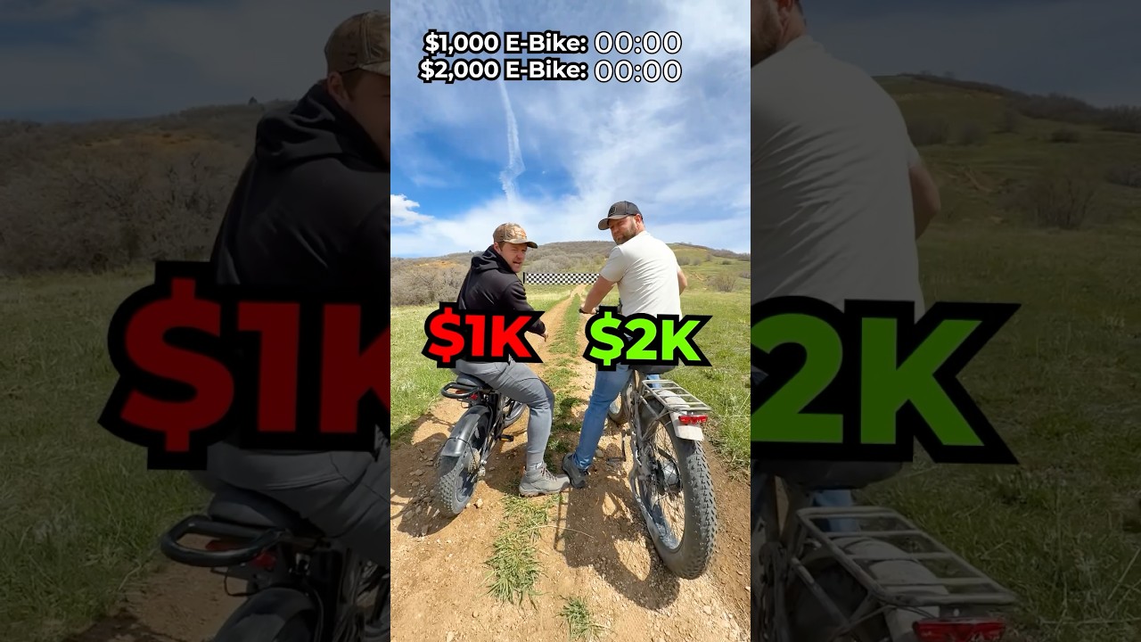 $1,000 vs $2,000 Hunting E-Bike - which ones faster?