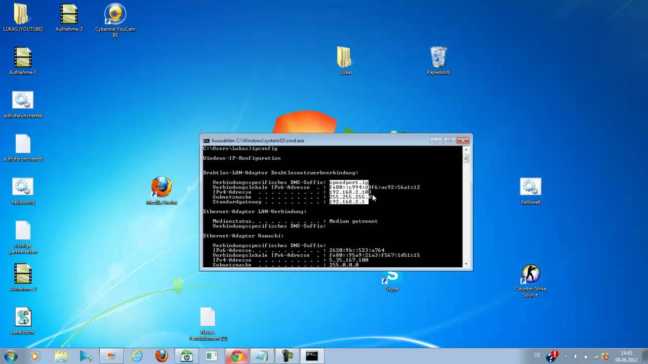 Update CMD - IP ändern, um Adresskonflikte zu beheben