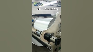 The label jumbo roll is being rolled up #quality #label #inventory #factory #material #thermal