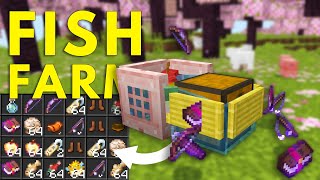 Easiest Afk Fish Farm For Minecraft 1.20.1 Bedrock & Java Xp, Loot & Fish
