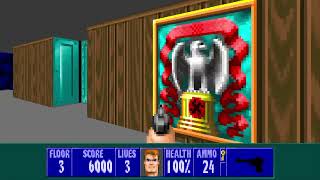 Wolf3D E3M3 100% 0:49