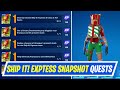 Fortnite Complete Ship It Express Snapshot Quests (Day 2) - How to EASILY Complete Winterfest Quests