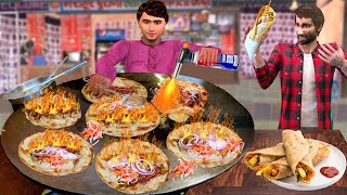 Fire Manchurian Kathi Rolls Tasty Veg Rolls Street Food Hindi Kahani Moral Stories New Comedy Video