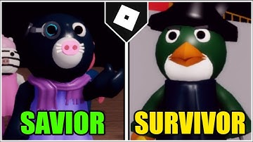 PIGGY BOOK 2 CHAPTER 7 ALL 2 ENDING CUTSCENES! (Savior/Survivor) [ROBLOX]