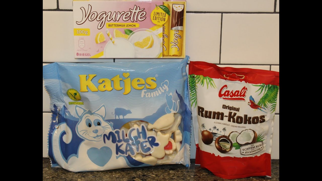 Yogurette Buttermilk Lemon, Katjes Milch Kater (Milky Tom Cat) & Casali  Rum-Kokos Review - YouTube