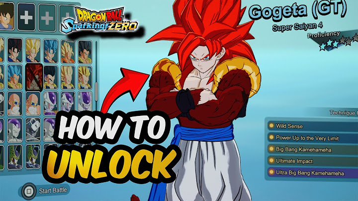 HOW TO UNLOCK SUPER SAIYAN 4 GOGETA In Sparking Zero