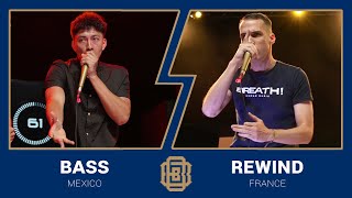 Vocal Scratching 🇲🇽 BASS vs Rewind 🇫🇷 Beatbox Battle World Championship - Quarterfinal