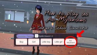 How to play as Aoi Miyanami in Sakura School Simulator screenshot 5