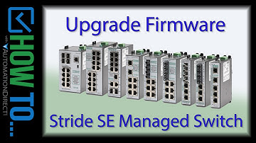 Update Firmware for Stride Managed Ethernet Switch from AutomationDirect