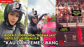 GARA2 GUNA 'FILTER' DATO SRI SITI NURHALIZA 🔴 TENGOK APA JADI PADA RIDER FOODPANDA