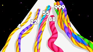 KNIT STACK - Colorful ASMR Gameplay (Level Up Rope) screenshot 5