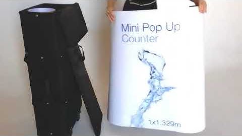 How To Assemble a Pop Up Counter