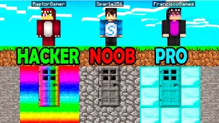 MINECRAFT: BUNKER NOOB vs BUNKER PRO 😂 RETO DEL BUNKER PERDIDO