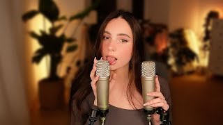 ASMR 1h wet Mouthsounds 👄 with 2 Mics 🎙️🎙️ NO TALKING 🤫 EXTREME TINGLY & RELAXING 💆‍♀️