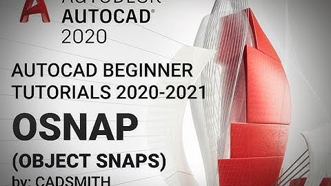 How to use OSNAP in Autocad 2021 (Basic Tutorials by CADSMITH)