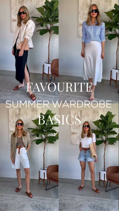 ESSENTIAL SUMMER WARDROBE BASICS #youtubeshorts
