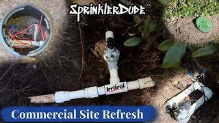 Commercial Site Refresh | 2 Valves, 4 Boxes by SprinklerDude 177 views 4 days ago 2 minutes, 30 seconds