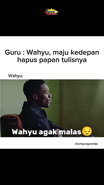 Wahyu agak malas #fypシ゚viral #meme #lucu #sekolah