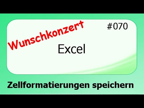 Video: So Speichern Sie Eine Excel-Tabelle