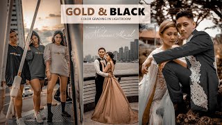 Gold and Black Color Grading | Lightroom Color Grade | Photoshop Camera Raw | Mudassar Ahmed