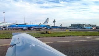 Longest Taxi Ever! - SR22T IFR Departure (EHAM) Amsterdam Schiphol | IFR Flight Vlog