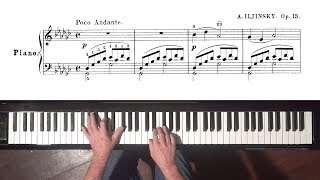 Lullaby Op.13 No.7 - A. Ilyinsky - P. Barton, FEURICH piano