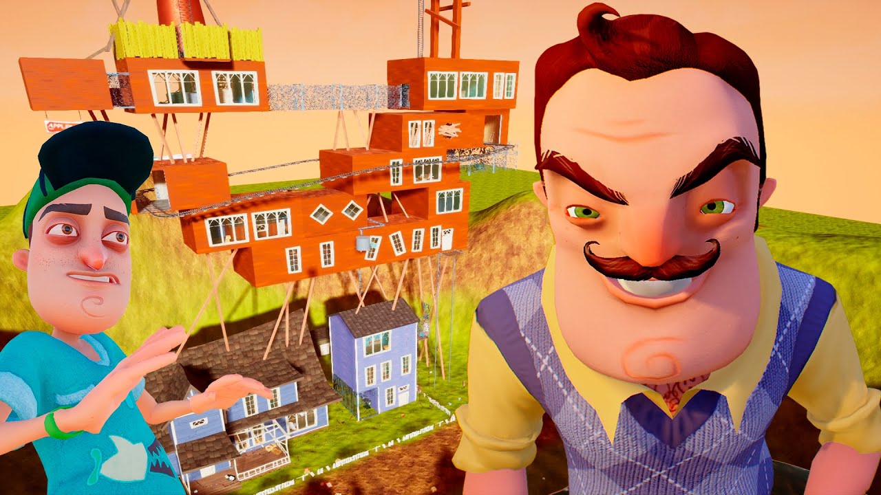 Дети играют привет соседа. Привет сосед 2. Hello Neighbor 2 дом соседа. Лёха смертник шоу привет сосед. Дом соседа из игры привет сосед.