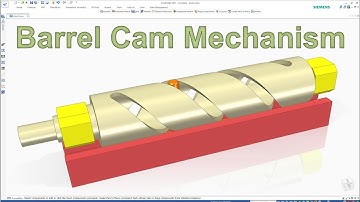 Solid Edge Design & Motion Animation #31 | Barrel Cam Mechanism BT6 (Solid Sweep Practice)