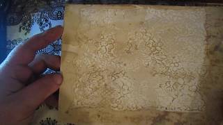 Coffee dyed  decorative paper in PDF format for you