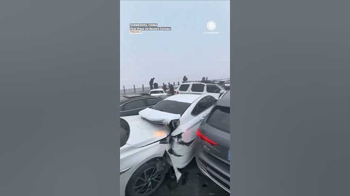WATCH: Eyewitness Video Shows Cars Pile Up on Foggy Bridge in China