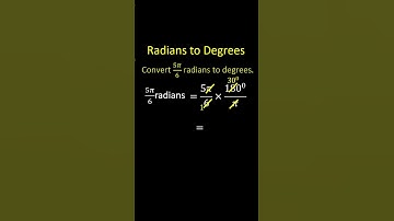 Converting Radians to Degrees | Trigonometry #shorts #youtubeshorts