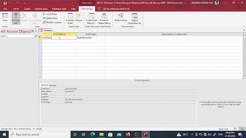 How to Create Blank Database in Ms Access
