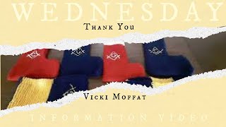 Wednesday Information Video-Thank You Vicki Moffat