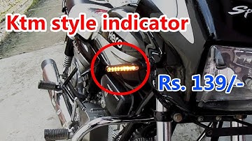 ktm style indicator in splendor plus