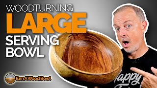 Bowl Turning Large Serving - Video by Turn A Wood Bowl 11,303 views 6 months ago 55 minutes